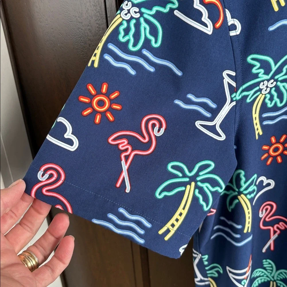 Like New Chubbie’s Performance Polo Neon Light Size Large - Picture 6 of 12